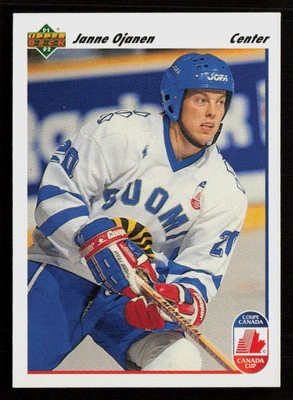Janne Ojanen 1991-92 Upper Deck #25 Finland Hockey Card - Image 1 of 2