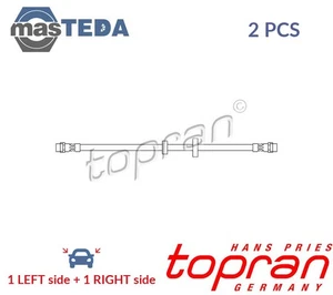 104 085 BRAKE HOSE LINE PIPE FRONT TOPRAN 2PCS NEW OE REPLACEMENT - Picture 1 of 5