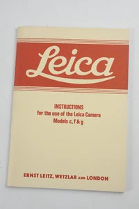 Gebrauchsanweisung für Leica Modelle C, F&G - Bild 1 von 4