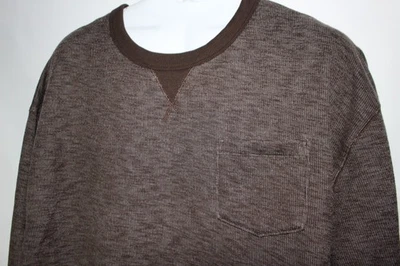 OLD NAVY BROWN L/S CREWNECK SWEATSHIRT SZ: 3XLT 3XT XXXLT PRE-OWNED - Image 1 of 2