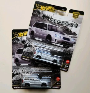 2 Stück Hot Wheels Premium Car Culture Fast Wagons Set Subaru Forester STI - Bild 1 von 11