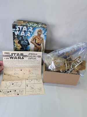 Vintage MPC Star Wars C-3PO Model Kit 1977 10" Scale Authentic Complete Unbuilt - Image 1 of 4