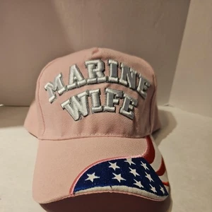U.S.  Marine Wife, pink hat, adjustable, brand new without tags. - Picture 1 of 6