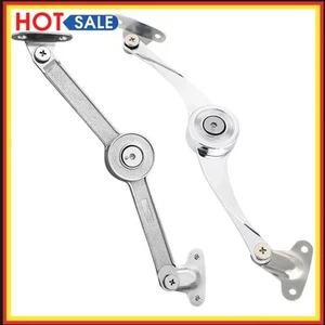 Metal Lid Support Hinges Folding Hinges Lid Stays Use for Wardrobe Cabinets Door - Picture 1 of 18
