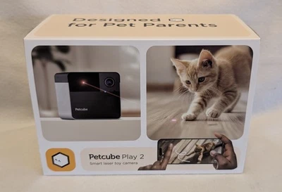 NEW Petcube Play 2 Wi-Fi Pet Camera with Laser Toy Camera for Cats & Dogs - Image 1 of 3