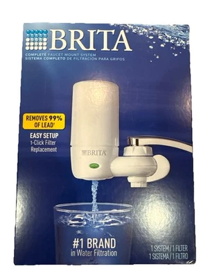 Brita Complete Faucet Mount Water Filtration System White Sink Attachment - Image 1 of 4
