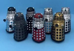 Doctor Who: Product Enterprise 2002, Roll a Matic Dalek Figures X7 Bundle - Picture 1 of 13