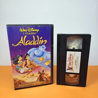 ALADDIN Video Cassetta VHS Walt Disney Classici 1994 ITALIANO ORIGINALE - Bild 1 von 4