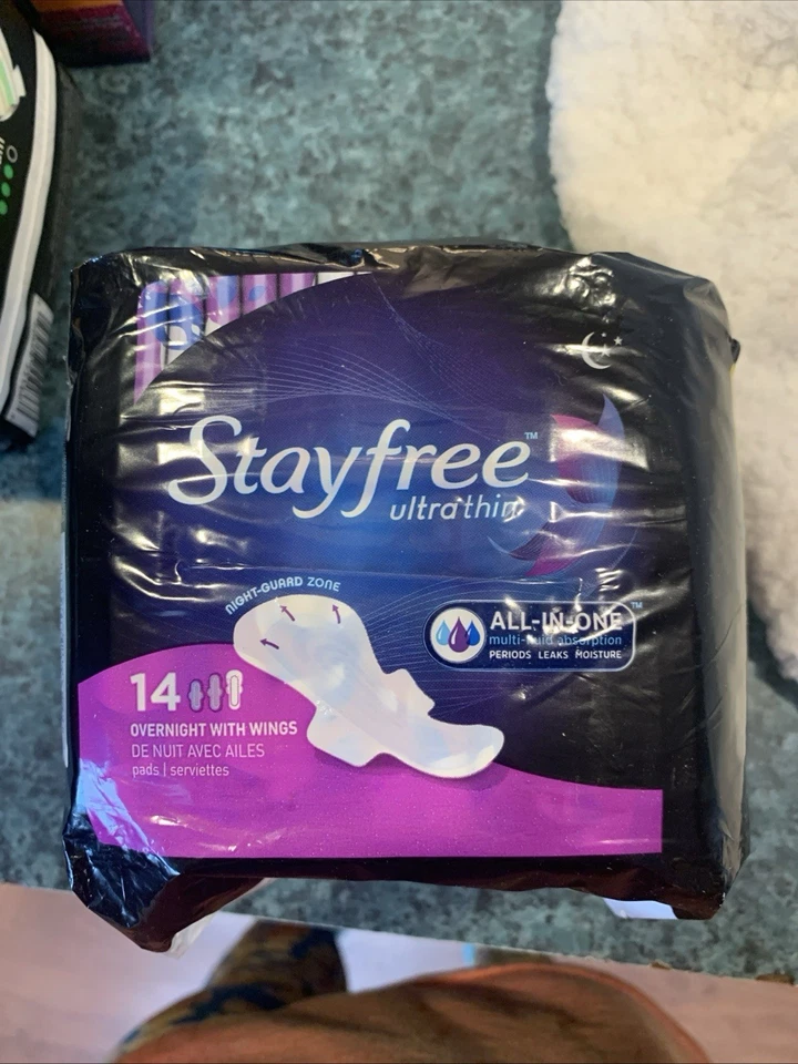 Stayfree Ultra Delgado Durante la Noche con Alas Protección contra Olores - Todo en Uno Multi Licuo Foto 1 de 1