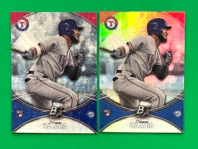 Tarjetas de novato Nomar Mazara 2016 Bowman Platinum & Platinum Ice #65 Foto 1 de 2