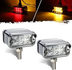 Partsam 2Pcs Dual Revolution 12 LED Marker Lights, Turn Signal Clear - Picture 1 of 7