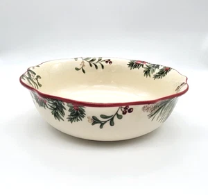 Better Homes and Gardens Heritage Winter Forest 8 1/4” Bowl Christmas MINT - Picture 1 of 4