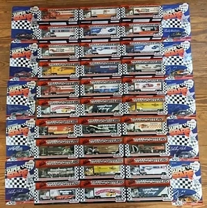 HUGE Lot of 40 Matchbox SuperStar Nascar Transporters & Cars NEW 1989-1992 Vtg - Picture 1 of 24