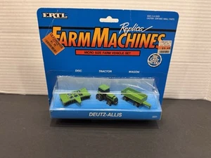 ERTL FARM MACHINES. DEUTZ-ALLIS. MICRO SIZE FARM VEHICLE SET. SET #2221 . 1990 - Picture 1 of 4