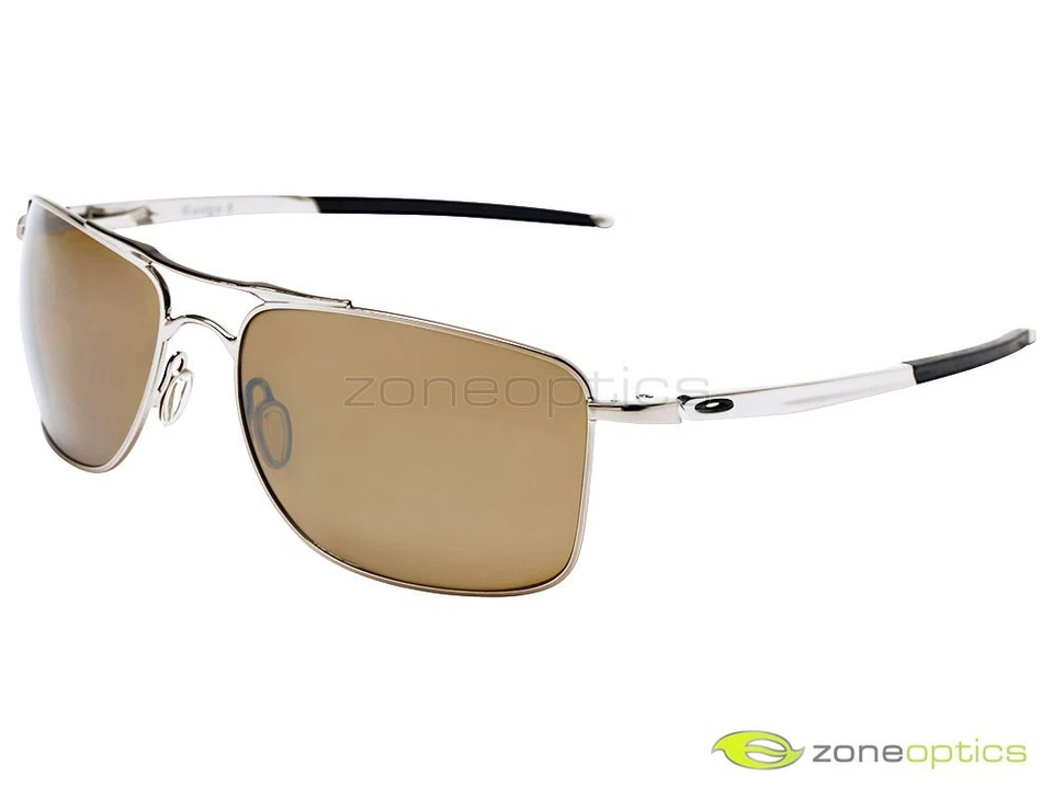 Oakley Gauge 8 M Polarized Sunglasses OO4124-0557 Chrome/Tungsten Iridium - Image 1 of 1