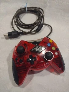 Xbox Intec Translucent Red Darth Vader Star Wars Wired Controller - Untested - Picture 1 of 9