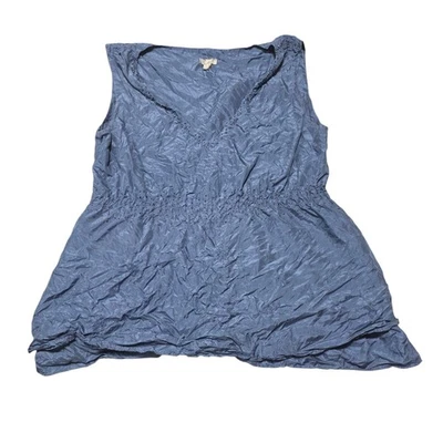 Blusa J Jill Azul Seda Cuentas Sin Mangas Top Para Mujer Talla S Pequeña Elegante Foto 1 de 4