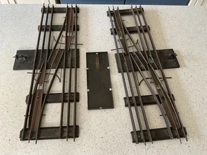 Hornby O Gauge 3 Rail Crossover Points LH RH SET - Picture 1 of 4