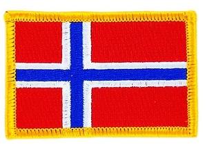 TOPPA Patch BANDIERE Bandiera Norvegia Norway Flag Bandiera 7x4,5cm - Foto 1 di 1