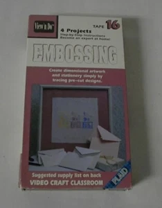 View' n Do Tape # 16 Embossing Video VHS - Plaid - Picture 1 of 2