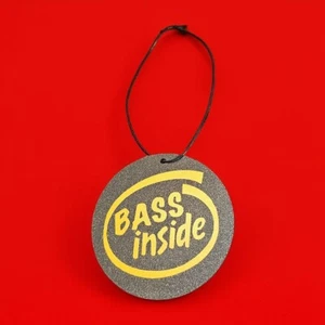 BASS Inside Rear View Window Hanger. Subwoofer Sound Car Audio Graphic Graphics - Picture 1 of 1