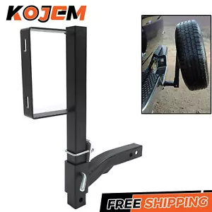 24" High Trailer Hitch Spare Tire Mount For RV Truck Fit all 2" Receiver Trailer - Foto 1 di 16