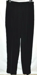 Ivan Grundahl Womens Zipper Pleated High Rise Dress Pants Black Size IT 42 US 8 - Picture 1 of 2