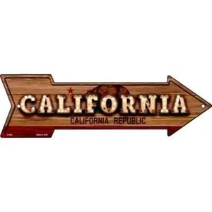 California Bulb Schriftzug 2,25"x8" Pfeilmagnet Kühlschrank Küche - Bild 1 von 1