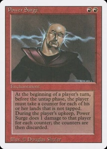 MTG Power Surge LP Revised Edition 3ED Magic Gathering card old school - Picture 1 of 3