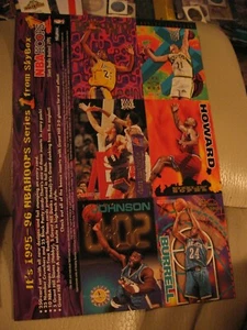 1995-96 fleer uncut sheet promo jones schrempf howard johnson burrell nba - Picture 1 of 2