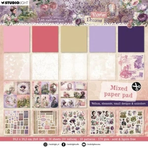 Almohadilla de papel mixta Studio Light VICTORIAN DREAMS Jenine's Mindful 8x8 36/pk Nr. 140 - Imagen 1 de 2