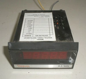 Instrumento de panel digital Simpson Electric Company 2845 - Imagen 1 de 4