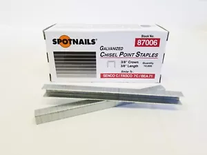 C06 22GA 3/8" STAPLES 3/8" CROWN 3/8" LONG GOOD FOR UPHOLSTERY - Picture 1 of 5
