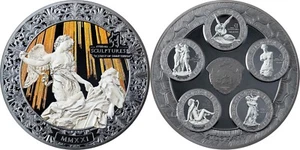 Münze Coin ECSTASY OF SAINT TERESA Eternal Sculptures Special Edition 5 Oz - Bild 1 von 6