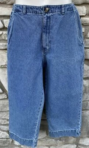 Pantalones capri cortos St John's Bay para mujer talla 12P azul denim bolsillos lengüeta - Imagen 1 de 11