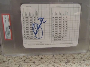 Seve Ballesteros Auto Signed Masters Golf Scorecard Augusta National PSA/DNA 10 - Picture 1 of 3
