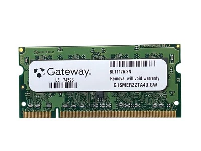 1GB SODIMM Gateway M680 Memory - G1SMERZZTA40 LE8D2FG28URB BL11176.2N - Image 1 of 2