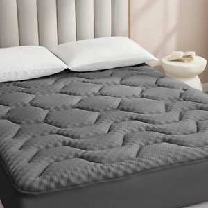 Surmatelas 160 x 200 Memoire de Forme Fibre de Rafraichissant sur Matelas 2 P... - Afbeelding 1 van 9