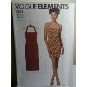 Vogue Sewing Pattern 9811 Vogue Elements DRESS, UNCUT! 2001, Vintage, All Sizes. - Picture 1 of 7