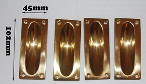 solid brass Flush pull handle 4Pcs as a set (ref # 143) - Picture 1 of 1