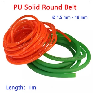 PU Solid Round Belt Polyurethane Close Loop Drive Belting Diameters 1.5mm-18mm  - Picture 1 of 15