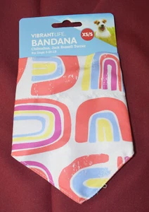 VibrantLife Dog Rainbow Bandana Size S/XS - Picture 1 of 2