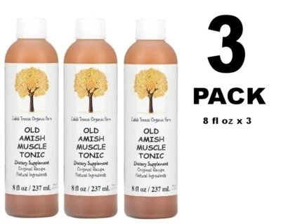 3 PACK, Caleb Treeze Organic Farm, Stops Leg & Foot Cramps, 8 fl oz (237 ml)