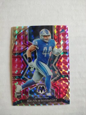 2022 Panini Mosaic - Rookies Camo Pink Mosaic Prizm #400 Malcolm Rodriguez (RC) - Image 1 of 2