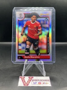 21/22 Topps Merlin - SHOLA SHORETIRE ROOKIE SILVER REFRACTOR #35 Man United - Picture 1 of 3