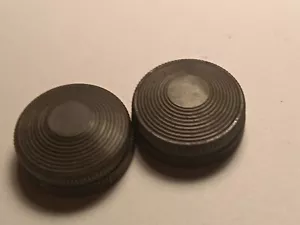 vintage Weaver turret scope caps STEEL 1" tube rings #3 - Picture 1 of 3