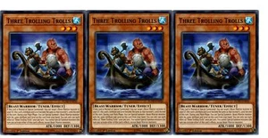 Yugioh- 3X Three Trolling Trolls - Common - 1st Edition - FLOD-EN030 - Near Mint - Bild 1 von 1