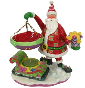 Home Interiors Whimsical Santa Wax Warmer Candle Holder Colorful 8" inches High - Picture 1 of 9