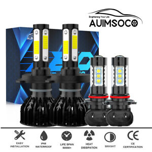 For Mitsubishi Montero Sport Utility 2001-2006 LED Headlight Fog Light Bulbs Kit
