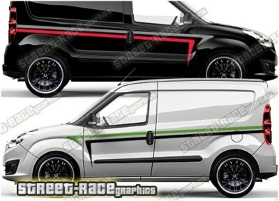 Vauxhall Opel Combo RALLY 006 furgoneta deportiva carreras rayas calcomanías gráficos vinilo - Imagen 1 de 2
